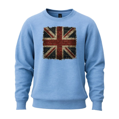 UK Flag Sweatshirt, Iconic British Inspired Pullover, Versatile and Trendy Casual Outfit M8442