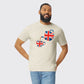 Union Jack Graphic Tee, Trendy UK Flag Design with Bold Details, Modern Casual T-Shirt for Stylish Outfits M8444