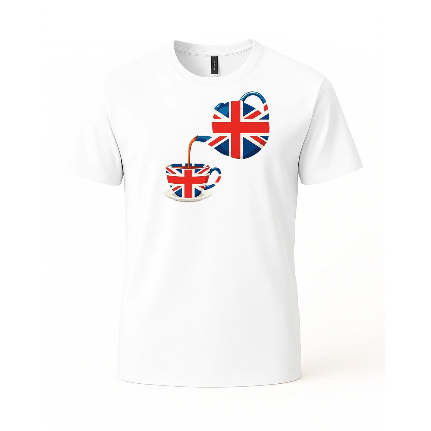 Union Jack Graphic Tee, Trendy UK Flag Design with Bold Details, Modern Casual T-Shirt for Stylish Outfits M8444