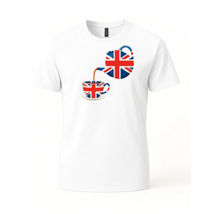 Union Jack Graphic Tee, Trendy UK Flag Design with Bold Details, Modern Casual T-Shirt for Stylish Outfits M8444