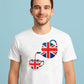 Union Jack Graphic Tee, Trendy UK Flag Design with Bold Details, Modern Casual T-Shirt for Stylish Outfits M8444