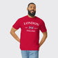 UK Flag Print T-Shirt, Stylish Union Jack Inspired Graphic with Modern Look, Casual Everyday Wear for Effortless Style M8445