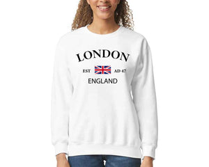 UK Flag Sweatshirt, British Heritage Inspired Pullover, Soft and Durable Casual Wear M8445