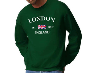 UK Flag Sweatshirt, British Heritage Inspired Pullover, Soft and Durable Casual Wear M8445