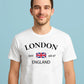 UK Flag Print T-Shirt, Stylish Union Jack Inspired Graphic with Modern Look, Casual Everyday Wear for Effortless Style M8445