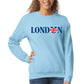 UK Flag Sweatshirt, Cool and Modern Design Pullover, Cozy Street Style Casual M8446