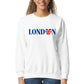 UK Flag Sweatshirt, Cool and Modern Design Pullover, Cozy Street Style Casual M8446
