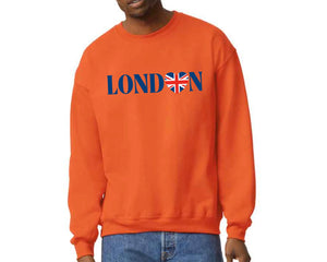 UK Flag Sweatshirt, Cool and Modern Design Pullover, Cozy Street Style Casual M8446