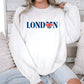 UK Flag Sweatshirt, Cool and Modern Design Pullover, Cozy Street Style Casual M8446