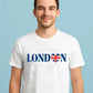 British Flag Graphic T-Shirt, Modern Union Jack Design with Trendy Aesthetic, Cool Everyday Fashion Statement Tee M8446