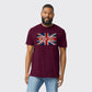 Union Jack T-Shirt, Contemporary UK Flag Print with Stylish Graphic Elements, Comfortable Casual Outfit M8447