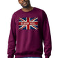 UK Flag Sweatshirt, Stylish Graphic Pullover, Trendy Everyday Casual Outfit M8447