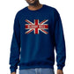 UK Flag Sweatshirt, Stylish Graphic Pullover, Trendy Everyday Casual Outfit M8447