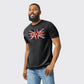 Union Jack T-Shirt, Contemporary UK Flag Print with Stylish Graphic Elements, Comfortable Casual Outfit M8447