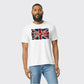 Union Jack T-Shirt, Contemporary UK Flag Print with Stylish Graphic Elements, Comfortable Casual Outfit M8447
