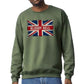 UK Flag Sweatshirt, Stylish Graphic Pullover, Trendy Everyday Casual Outfit M8447