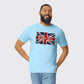 Union Jack T-Shirt, Contemporary UK Flag Print with Stylish Graphic Elements, Comfortable Casual Outfit M8447