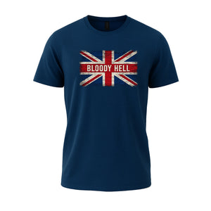 Union Jack T-Shirt, Contemporary UK Flag Print with Stylish Graphic Elements, Comfortable Casual Outfit M8447