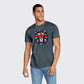 UK Flag Design T-Shirt, Bold British Graphic Tee with Modern Detailing, Trendy Casual Wear for Everyday Style M8448