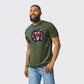 UK Flag Design T-Shirt, Bold British Graphic Tee with Modern Detailing, Trendy Casual Wear for Everyday Style M8448