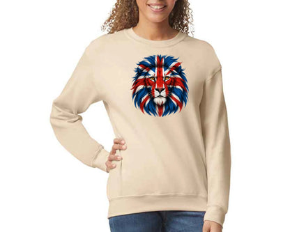 UK Flag Sweatshirt, Classic Pullover with Bold British Emblem, Comfortable Casual Wear M8448