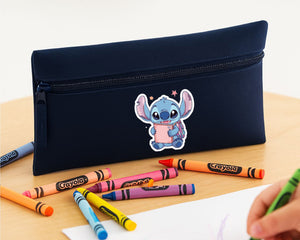 Stitch Pencil Case, Disney Back To School Stationery Bag For Kids, Cute & Spacious Design, Trendy & Durable Design M8477