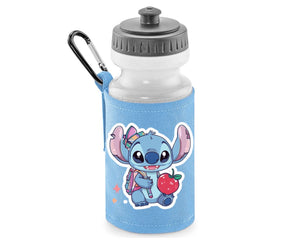 Stitch Back To School Water Bottle For Kids, Cute Stitch Design Drinkware, Safe, Durable & Great For School Lunch M8477
