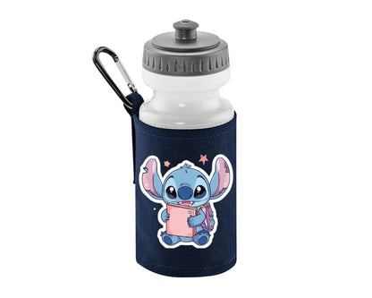 Stitch Back To School Water Bottle For Kids, Cute Stitch Design Drinkware, Safe, Durable & Great For School Lunch M8477