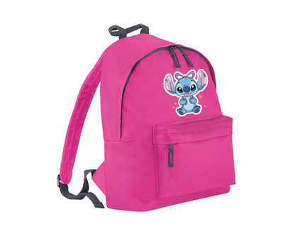 Stitch Kids Backpack, Cute Cartoon Printed Back To School Bag For Boys & Girls, Disney Fashion Schoolbag M8477