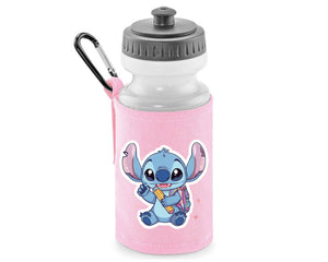 Stitch Back To School Water Bottle For Kids, Cute Stitch Design Drinkware, Safe, Durable & Great For School Lunch M8477