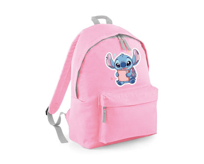 Stitch Kids Backpack, Cute Cartoon Printed Back To School Bag For Boys & Girls, Disney Fashion Schoolbag M8477