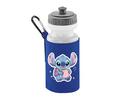Stitch Back To School Water Bottle For Kids, Cute Stitch Design Drinkware, Safe, Durable & Great For School Lunch M8477