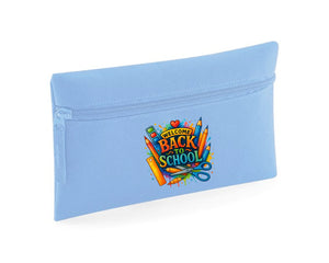 Welcome Back To School Pencil Case, Zippered, Durable & Cute, Great For Kids, Teens & Students To Keep School Supplies Organized M8478