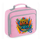 Welcome Back To School Lunch Cooler Bag, Insulated, Durable & Stylish For Kids, Perfect For School Front Zip Pocket Lunch Box Tote M8478