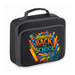 Welcome Back To School Lunch Cooler Bag, Insulated, Durable & Stylish For Kids, Perfect For School Front Zip Pocket Lunch Box Tote M8478