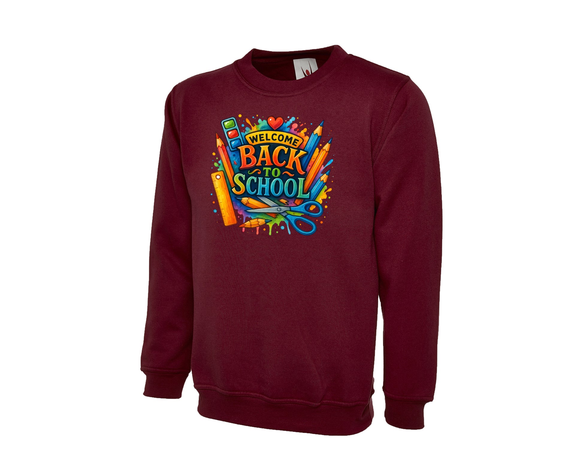 Welcome Back To School Kids Sweatshirt, Soft Pullover For Boys & Girls, Perfect For First Day Looks, Preschool & Elementary M8478