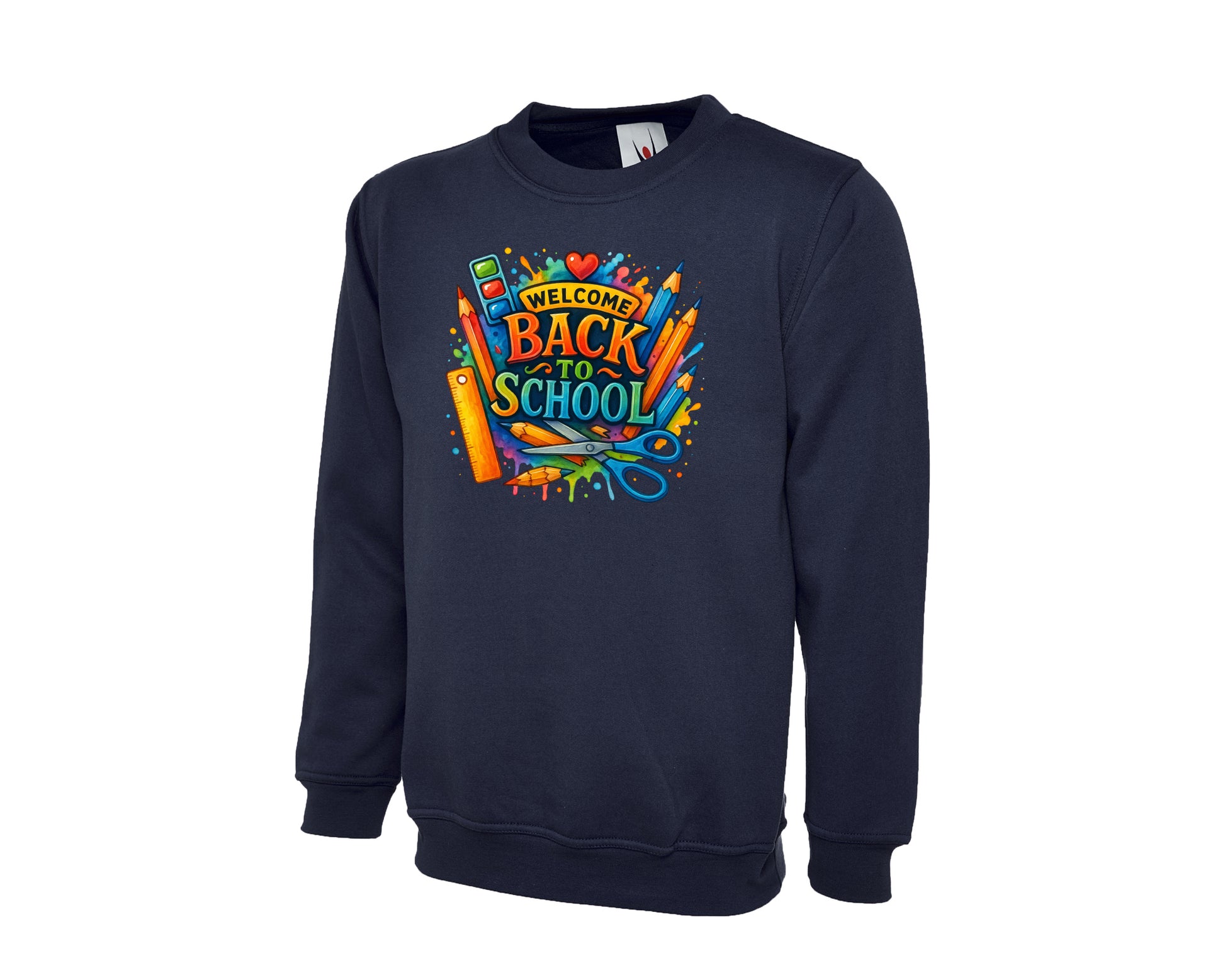 Welcome Back To School Kids Sweatshirt, Soft Pullover For Boys & Girls, Perfect For First Day Looks, Preschool & Elementary M8478