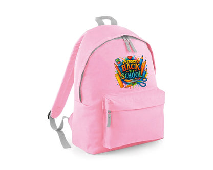 Welcome Back To School Backpack, Trendy Fashion School Bag For Kids M8478