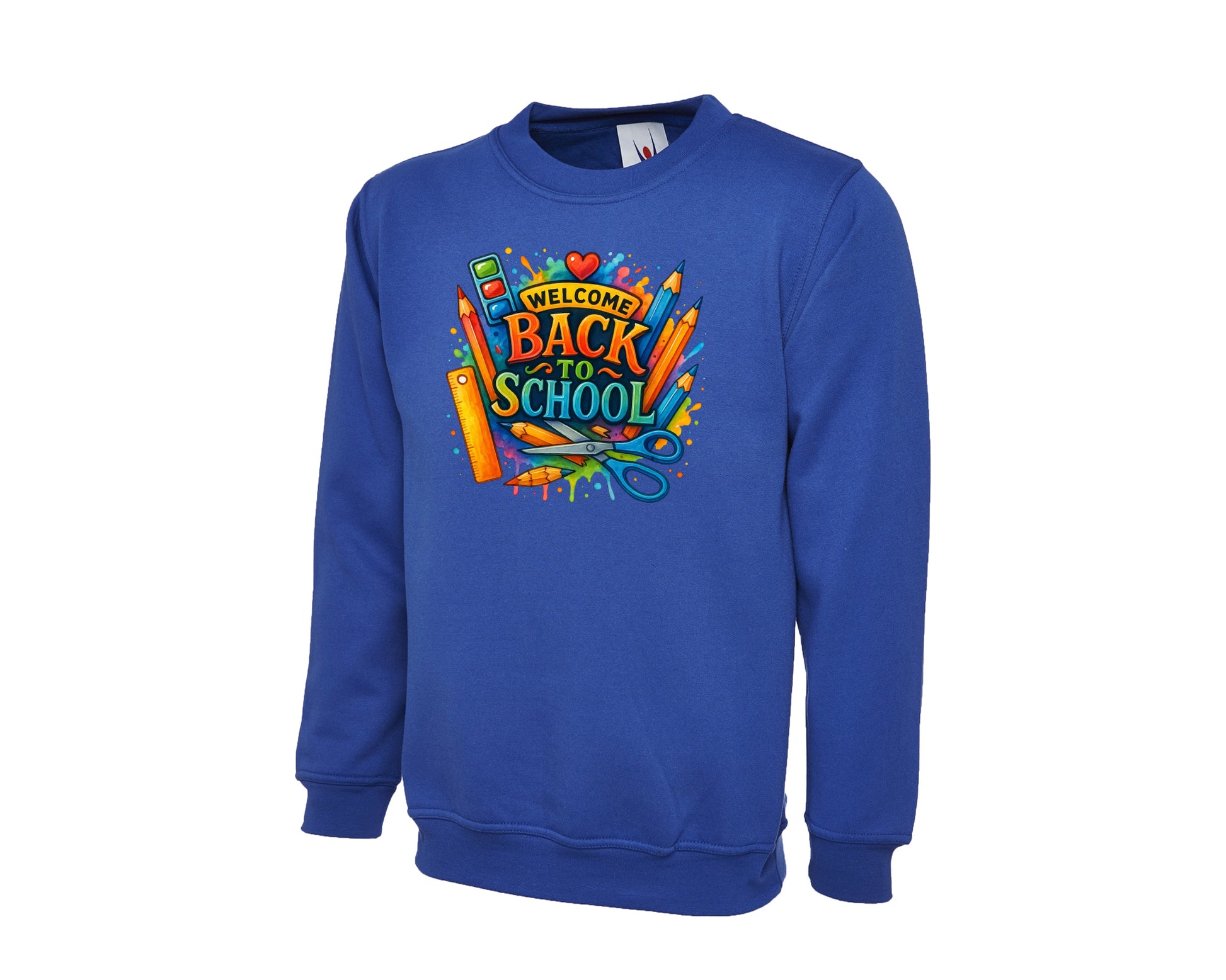 Welcome Back To School Kids Sweatshirt, Soft Pullover For Boys & Girls, Perfect For First Day Looks, Preschool & Elementary M8478