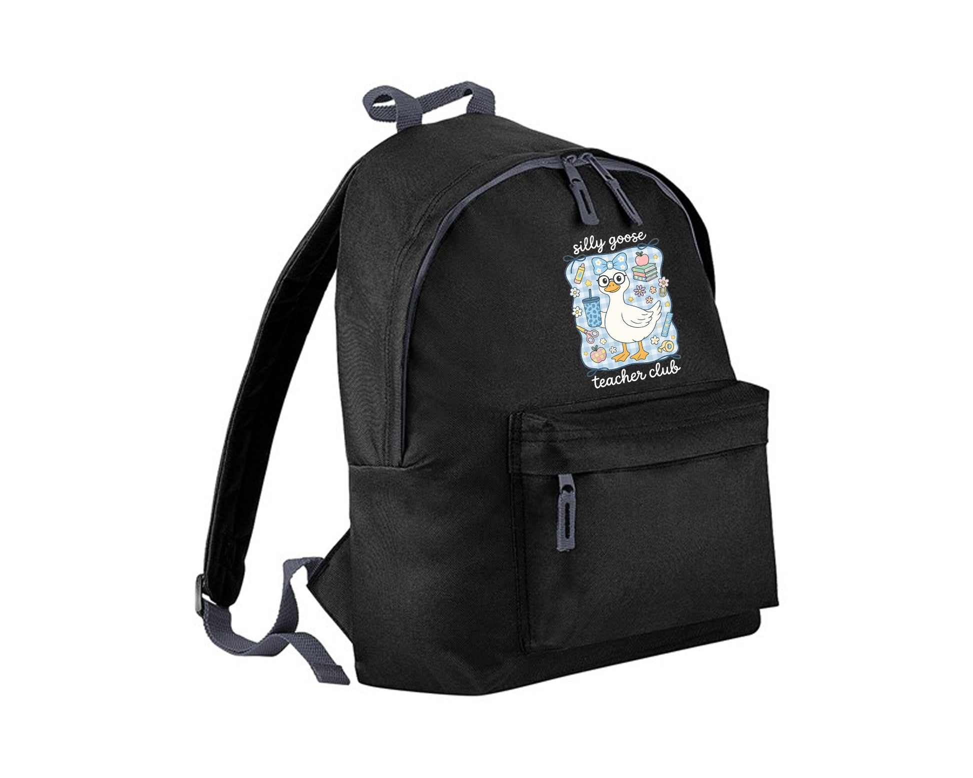 Silly Goose Teacher Club Kids Backpack, Trendy Back To School Fashion Backpack, Perfect For School, Travel & Everyday Use M8479