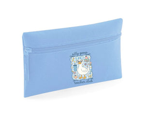 Silly Goose Teacher Club Pencil Case, Cute Printed Duck Back To School Supply Organizer For Kids, Teachers & Students M8479