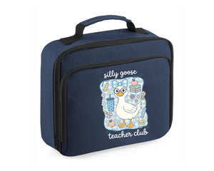 Back To School Lunch Bag, Silly Goose Teacher Club Duck Printed Design Lunch Box, Keeps Lunch Fresh, Cool & Stylish M8479