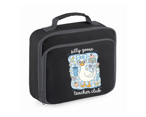Back To School Lunch Bag, Silly Goose Teacher Club Duck Printed Design Lunch Box, Keeps Lunch Fresh, Cool & Stylish M8479