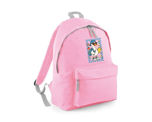 Back To School Duck Kids Fashion Backpack. Cute Animal Printed Grab Handle Bag, Great For Preschool, Kindergarten & Day Trip M8480