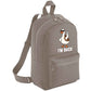 Back To School Kids Backpack, Duck I'm Back Printed Funny Cartoon Design Fashion Bag, Stylish, Lightweight & Ideal For Books, Supplies & Travel M8482