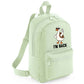 Back To School Kids Backpack, Duck I'm Back Printed Funny Cartoon Design Fashion Bag, Stylish, Lightweight & Ideal For Books, Supplies & Travel M8482
