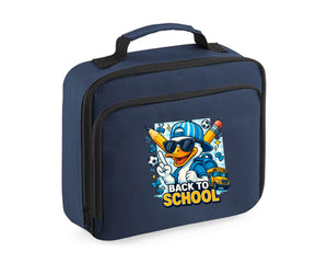 Back To School Duck Lunch Bag, Funny Cute Duck Print For Kids, Keeps Lunch Fresh, Cool & Stylish M8483
