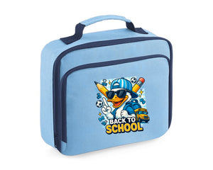 Back To School Duck Lunch Bag, Funny Cute Duck Print For Kids, Keeps Lunch Fresh, Cool & Stylish M8483