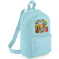 Back To School Kids Fashion Backpack, Cycle & Books Printed Bag, Trendy School Bag With Fun Graphics Boys & Girls M8484
