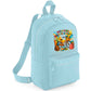 Back To School Kids Fashion Backpack, Cycle & Books Printed Bag, Trendy School Bag With Fun Graphics Boys & Girls M8484